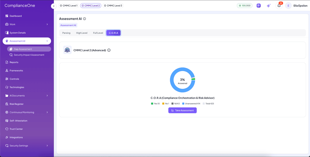 Start your Gap Assessment